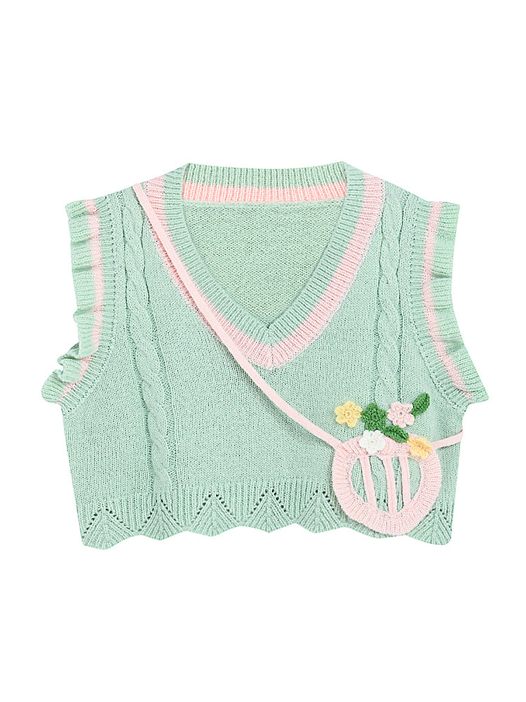 Sweet & Salty Mint Blouse, Knit Vest & Dresses-ntbhshop