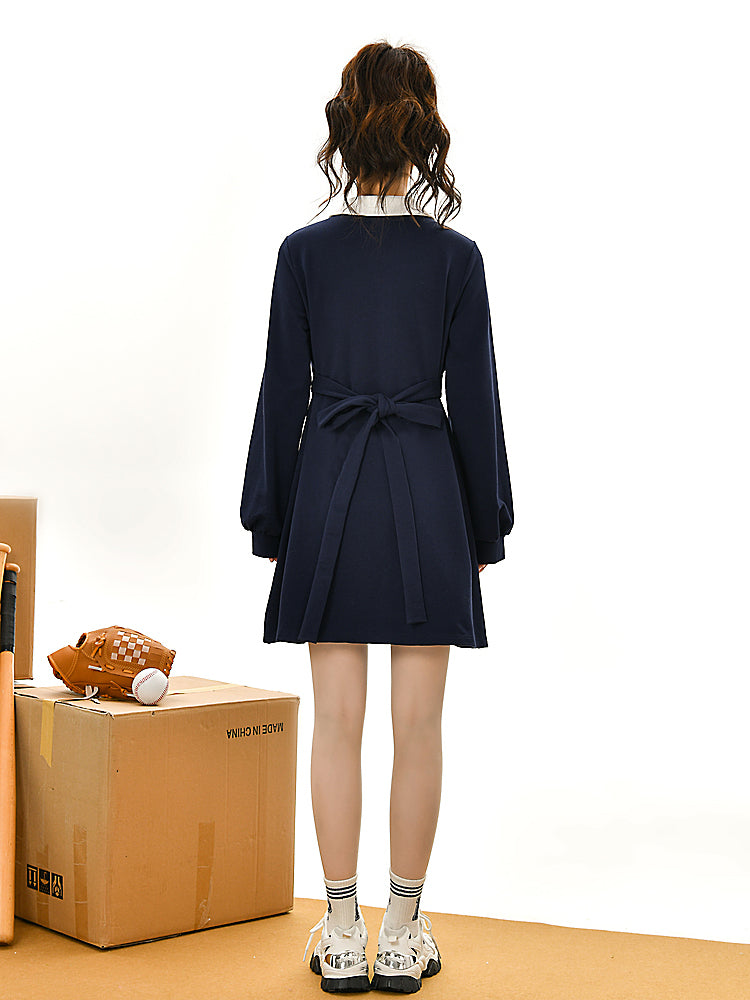 Royal School Long Sleeve Dress, Crop Top & Skirt-ntbhshop