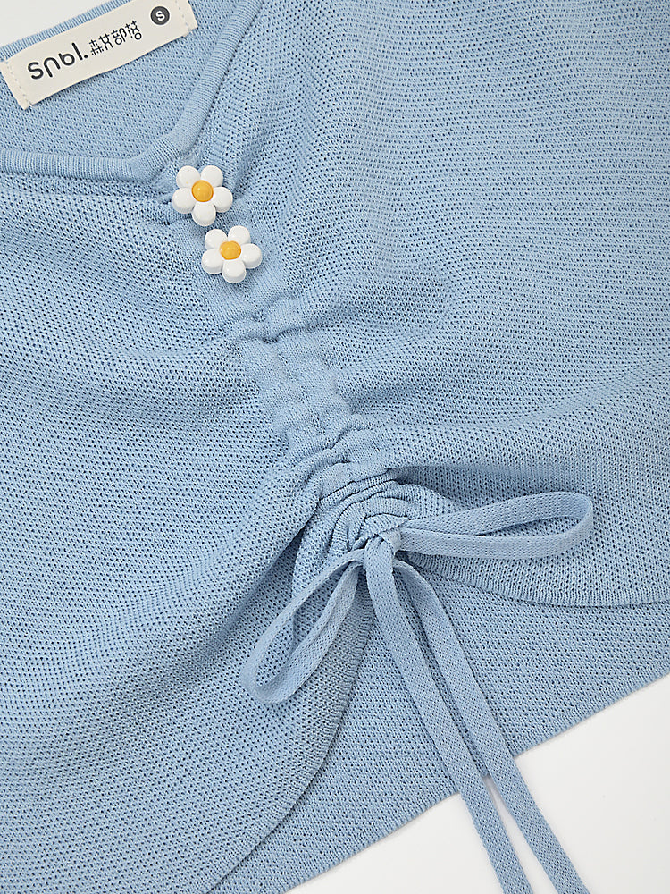 Kawaii Knit Cami Tops-ntbhshop