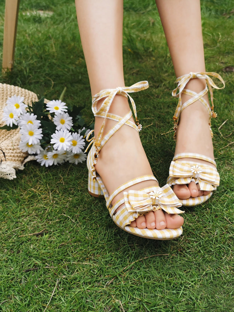 Daisy Fairy Wrap Ankle Sandals-ntbhshop