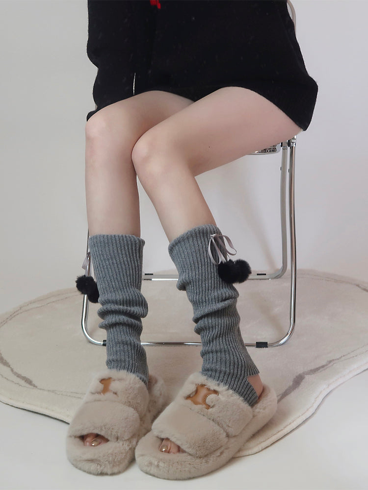 Snow Ball Leg Warmers-ntbhshop