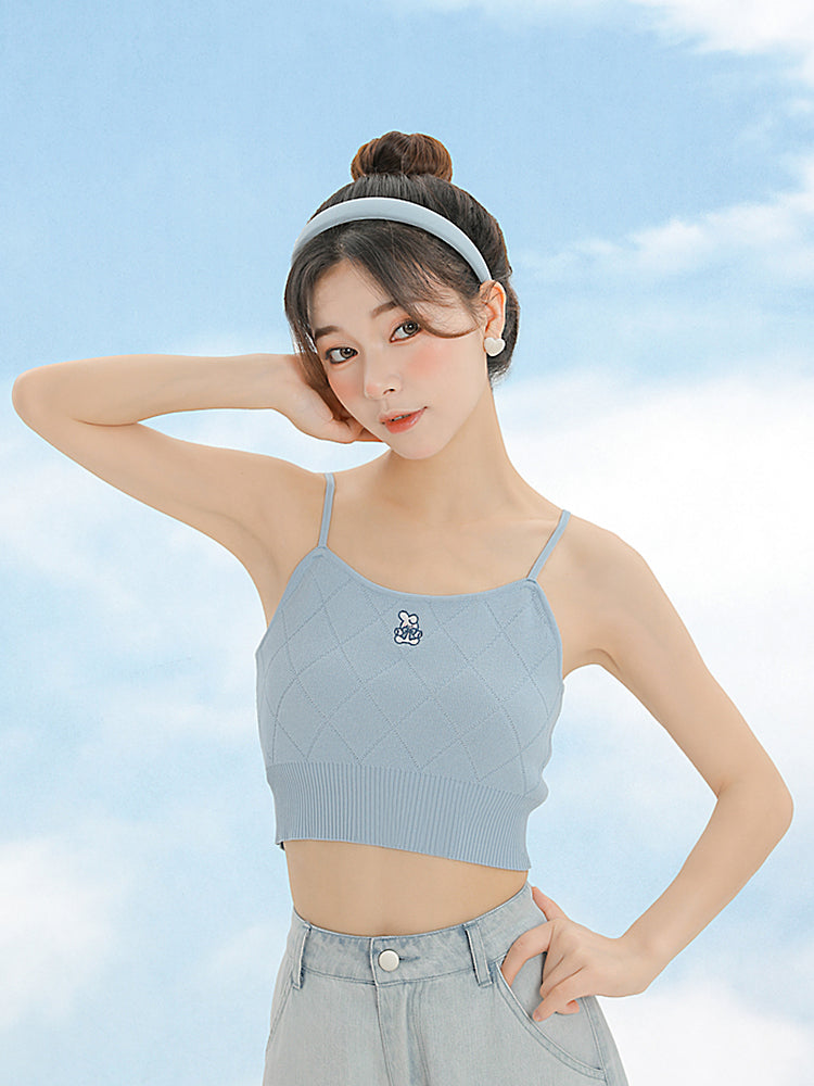 Kawaii Knit Cami Tops-ntbhshop