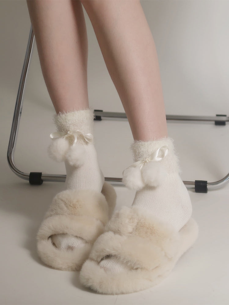 Snow Ball Ankle & Crew Socks-ntbhshop