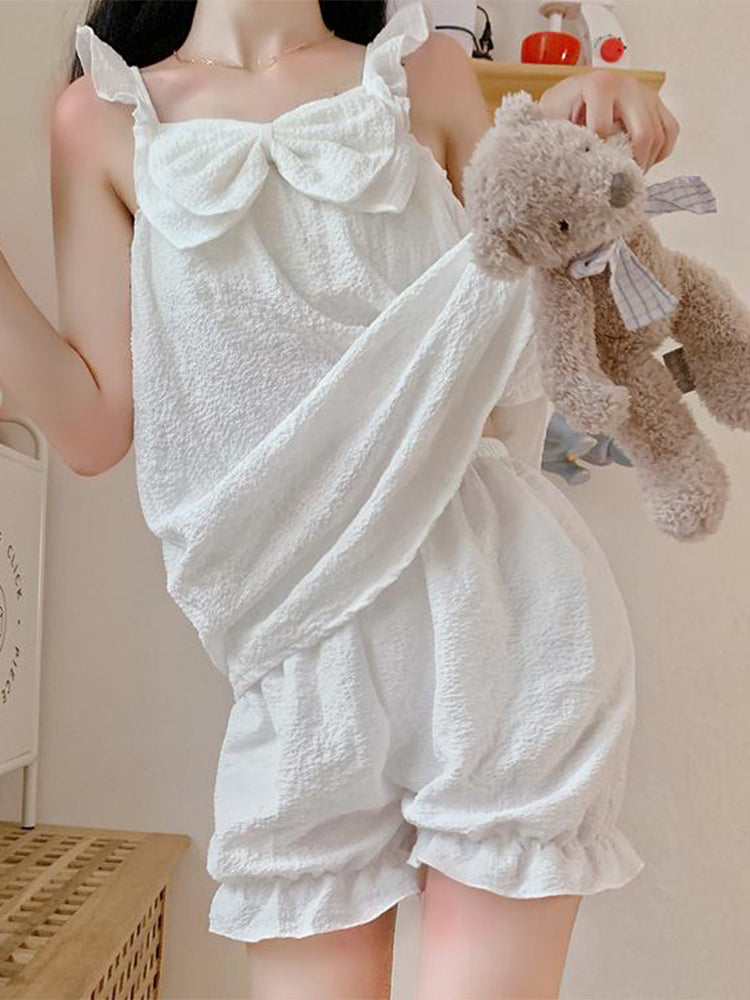 Pure Princess Style Summer Cotton Loungewear Set-ntbhshop