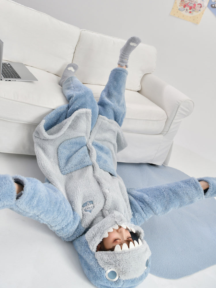 Shark Attack Fleece Pajamas-ntbhshop