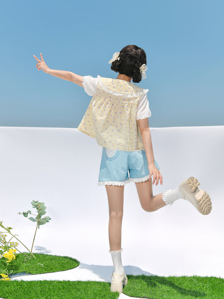 Blooming Gingham Blouse & Dress-ntbhshop
