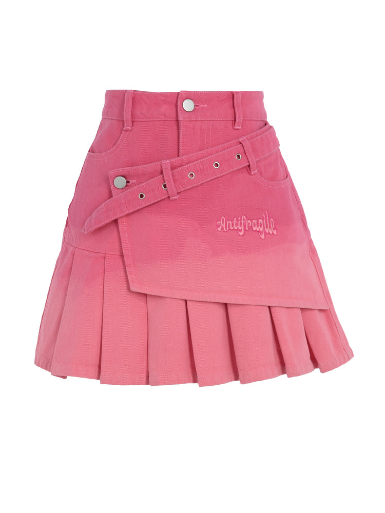 Antifragile Gradient Denim Skirt-ntbhshop