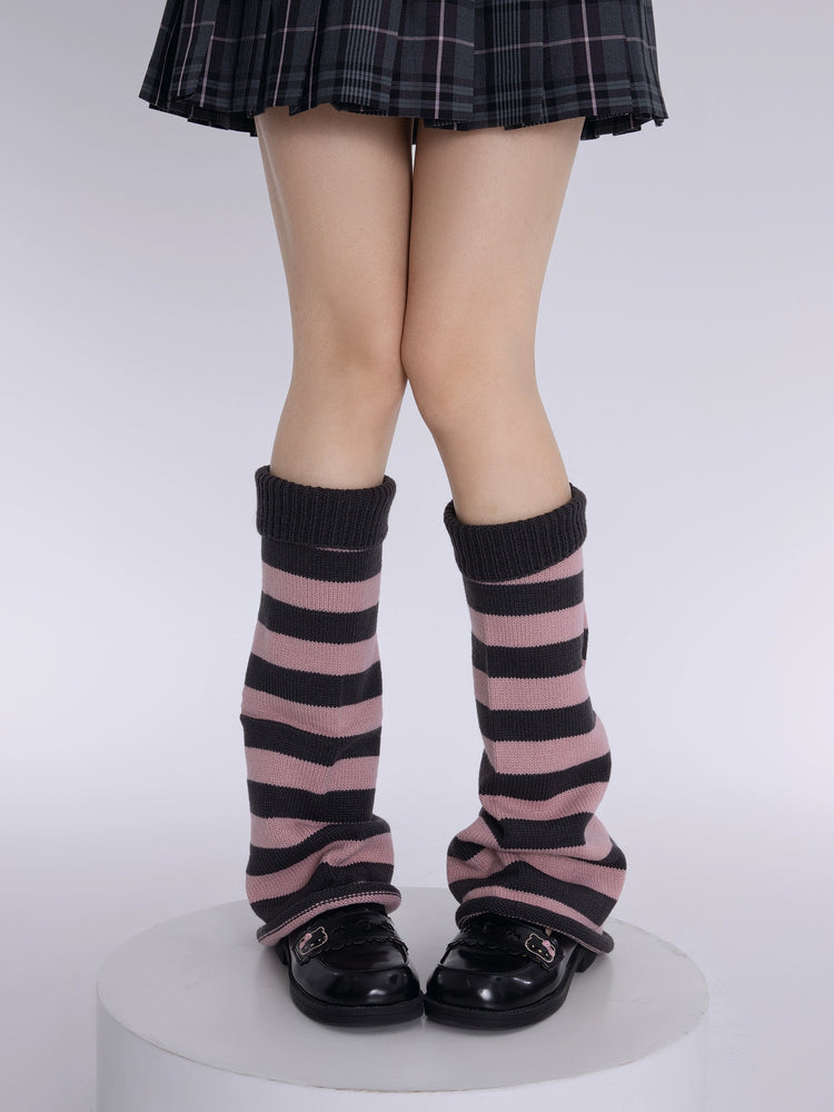 Tokyo Stripe Leg Warmers-ntbhshop
