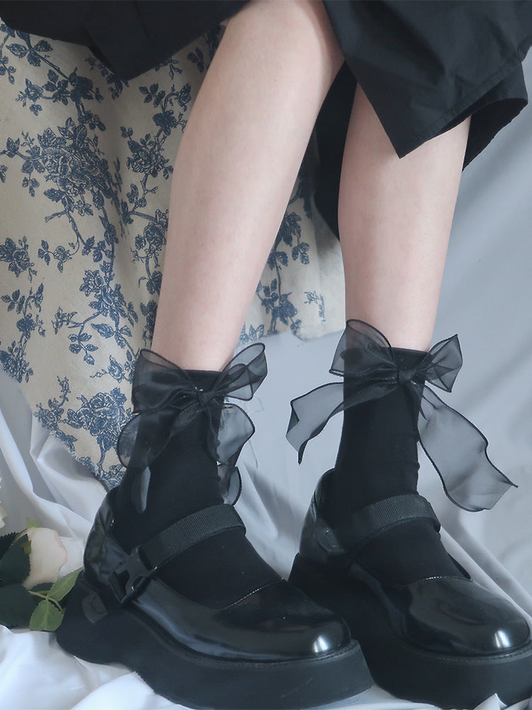 Ribbon Party Ankle Socks-ntbhshop