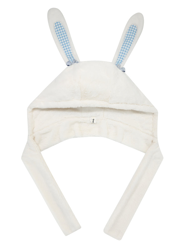 White Rabbit Plush Hat Scarf-ntbhshop