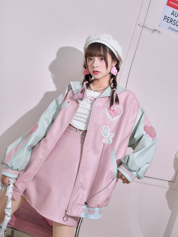 Candy Rebel Leather Skirt-ntbhshop