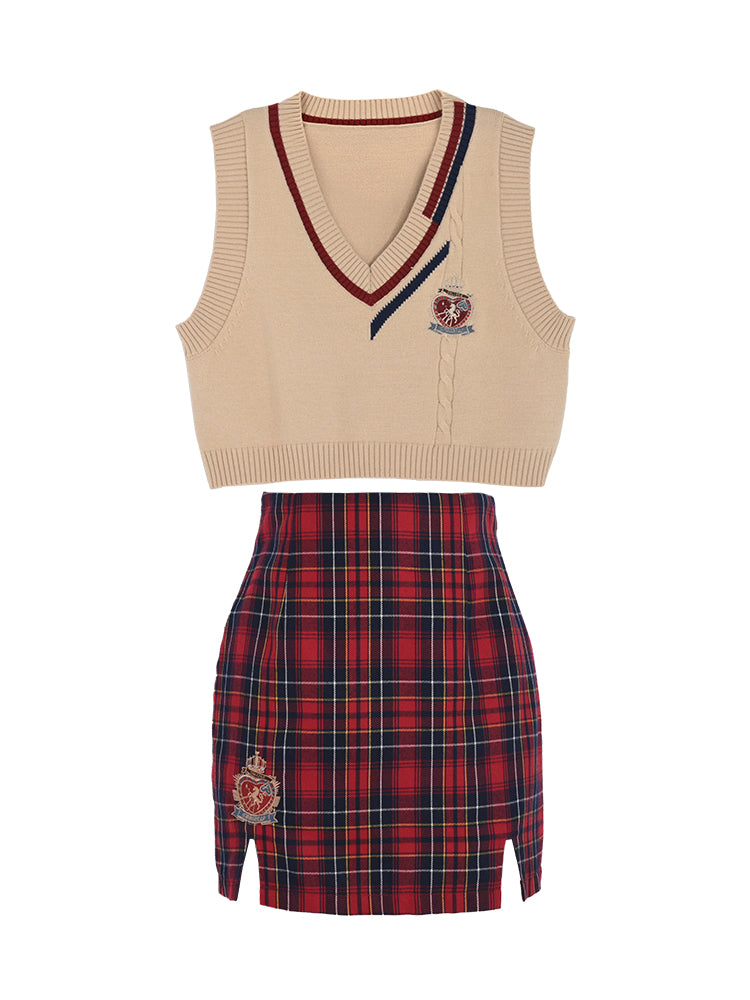 Irene Kit Vest & Split Skirt-ntbhshop