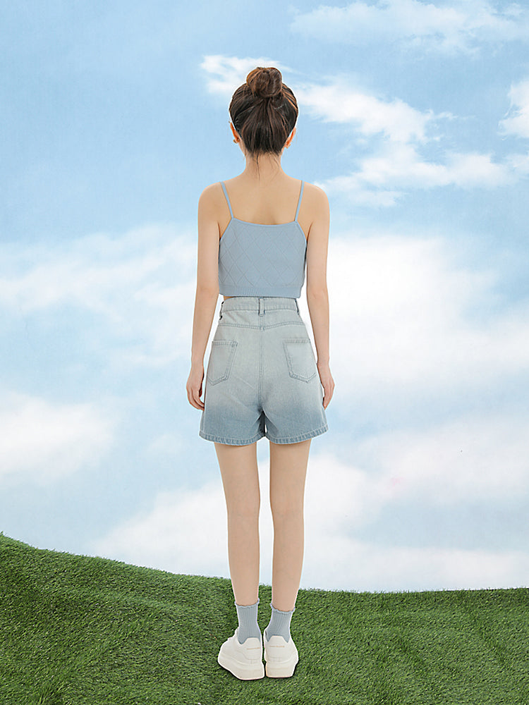 Kawaii Knit Cami Tops-ntbhshop