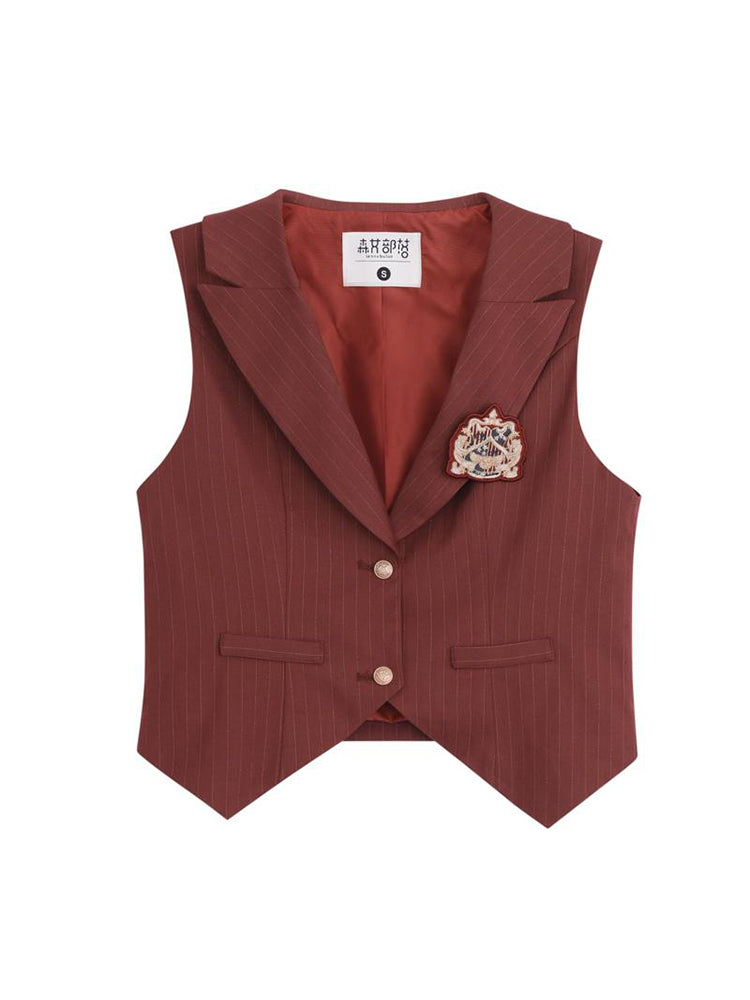 Brave Scarlet Vest & Skirt-ntbhshop