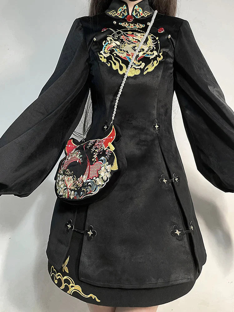 Cloud Kirin Cheongsam Dresses-ntbhshop