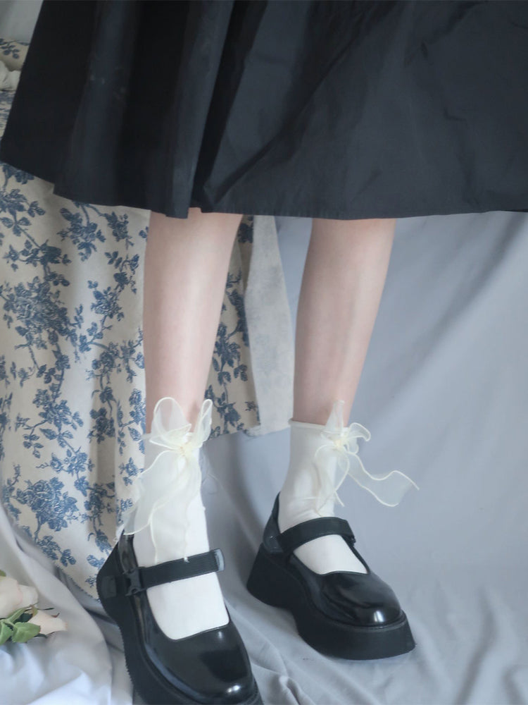 Ribbon Party Ankle Socks-ntbhshop
