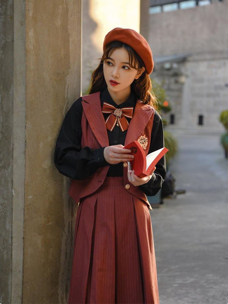 Brave Scarlet Vest & Skirt-ntbhshop