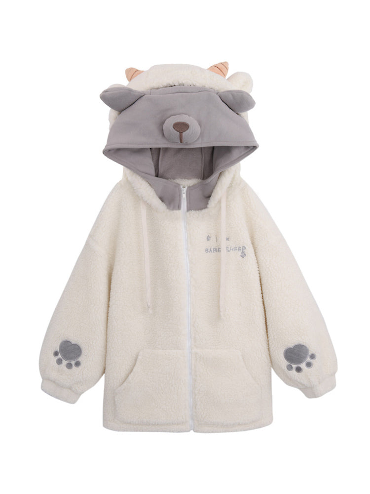 Sheep Cloud Fleece Jacket-ntbhshop