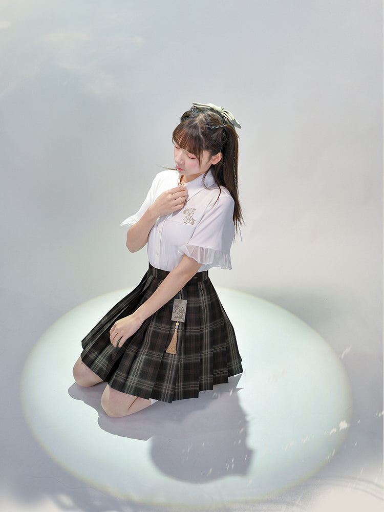 Bronze Heavenly Tree JK Uniform Skirts-ntbhshop
