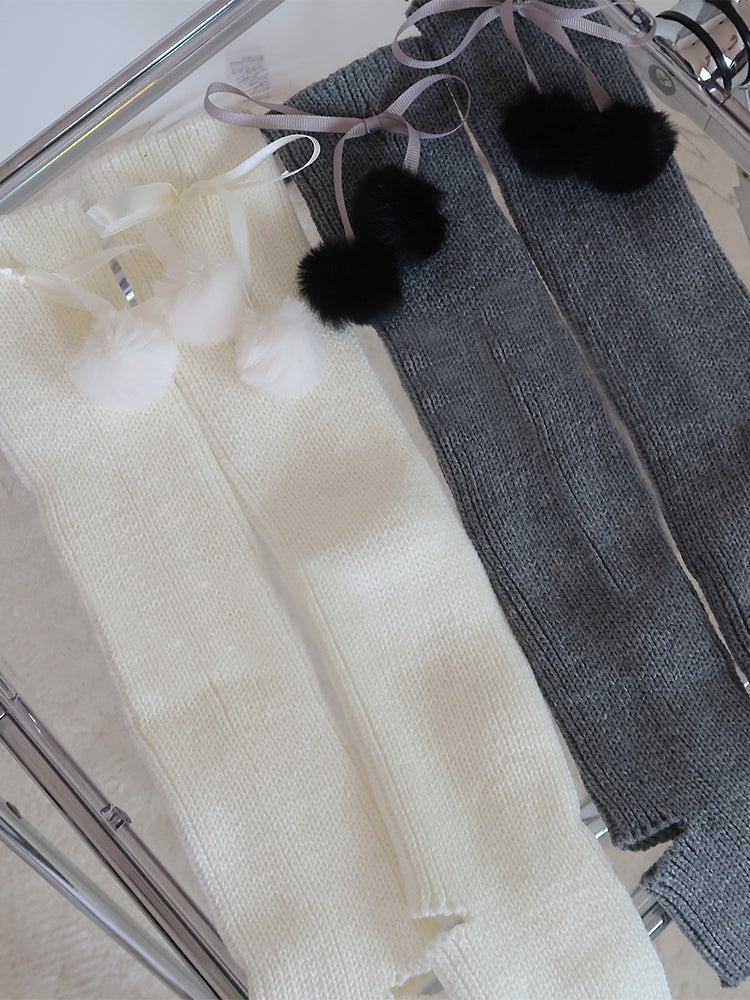 Snow Ball Leg Warmers-ntbhshop