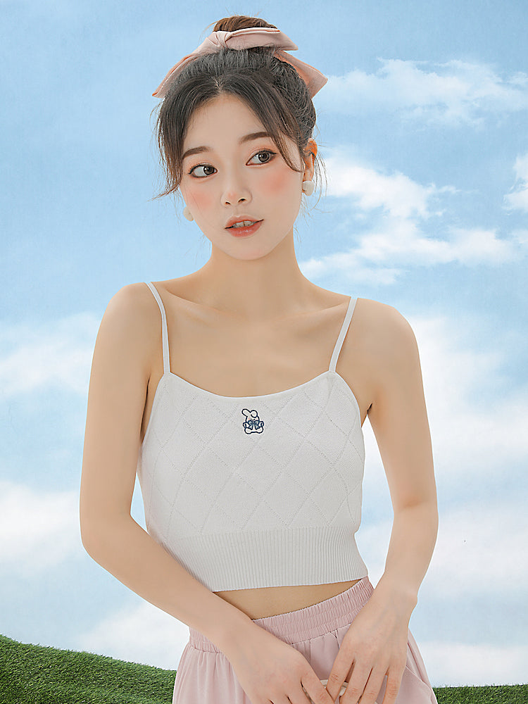 Kawaii Knit Cami Tops-ntbhshop