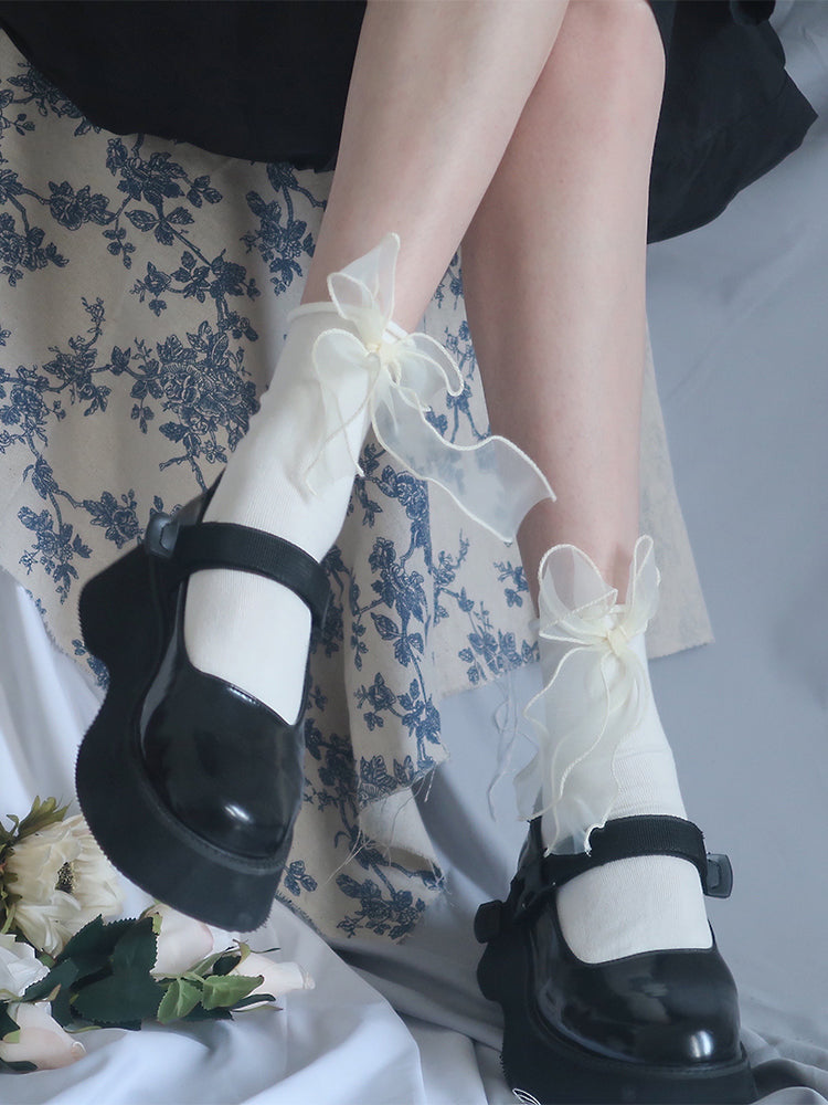 Ribbon Party Ankle Socks-ntbhshop