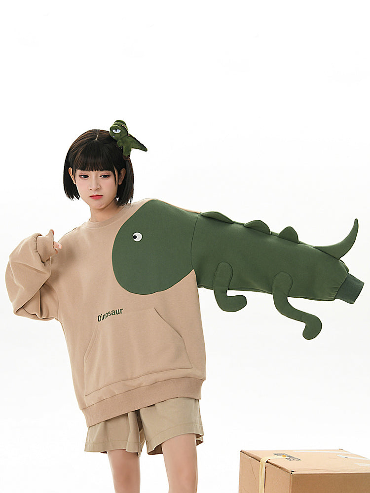 Green Dinosaur Sweatshirt-ntbhshop