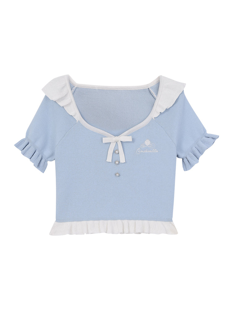 Cinderella & Snow White Ribbed Tops-ntbhshop