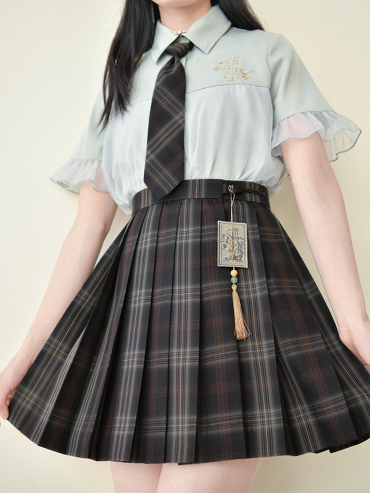 Bronze Heavenly Tree JK Uniform Skirts-ntbhshop