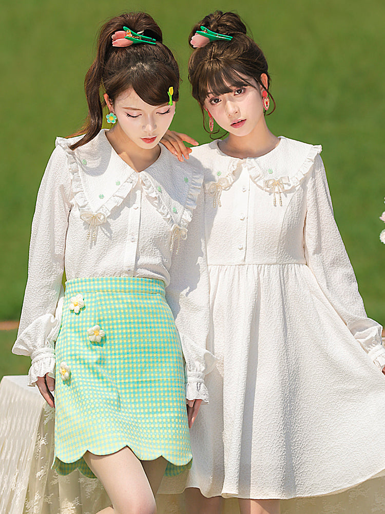 Sweet & Salty Mint Blouse, Knit Vest & Dresses-ntbhshop