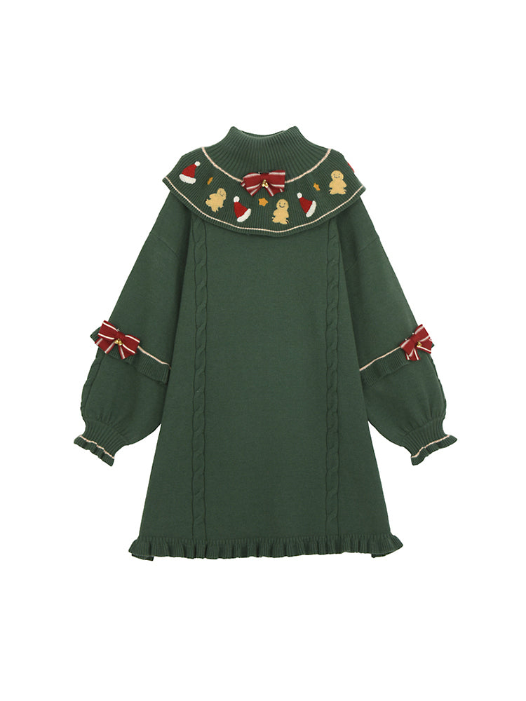 Christmas Knit Sweater & Turtleneck Dress-ntbhshop