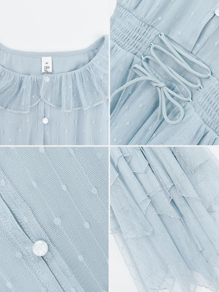 Baby Blue Fairy Forest Mesh Dress-ntbhshop