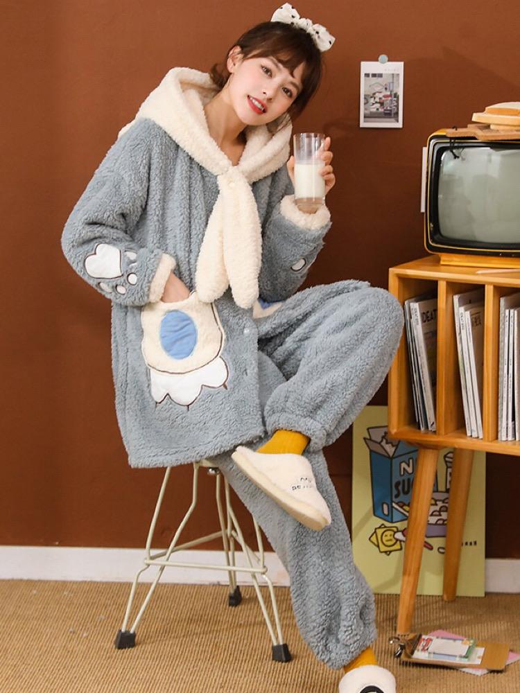Big Paw Cozy Dreamy Winter Fleece Pajama Set-ntbhshop