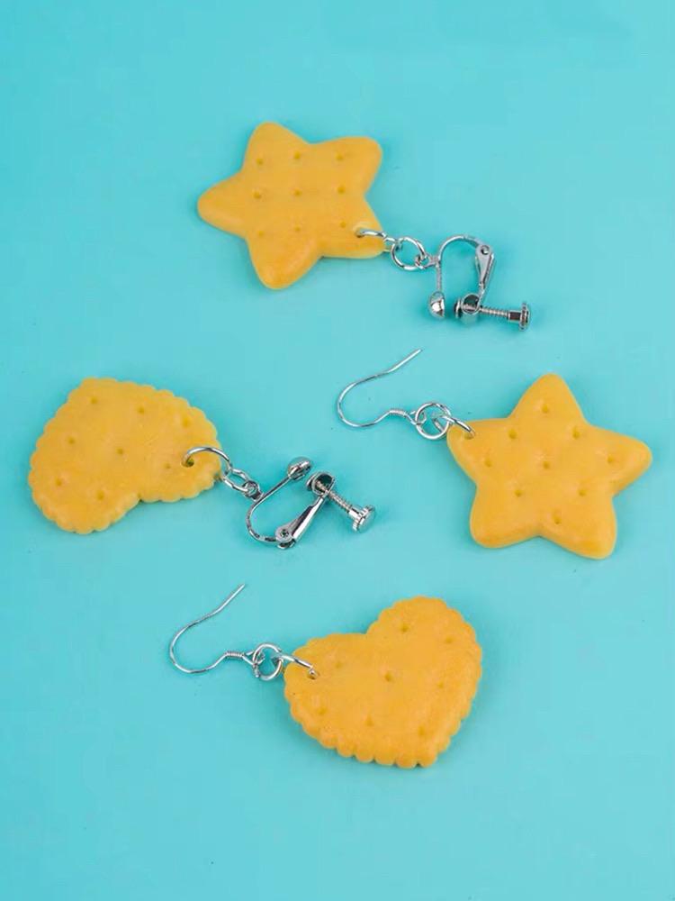 Sweet Biscuit Resin Earrings-ntbhshop