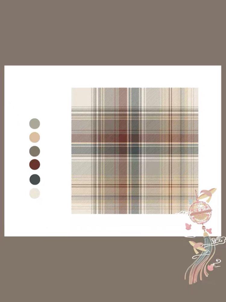 Brocade Incense JK Uniform Skirts-ntbhshop