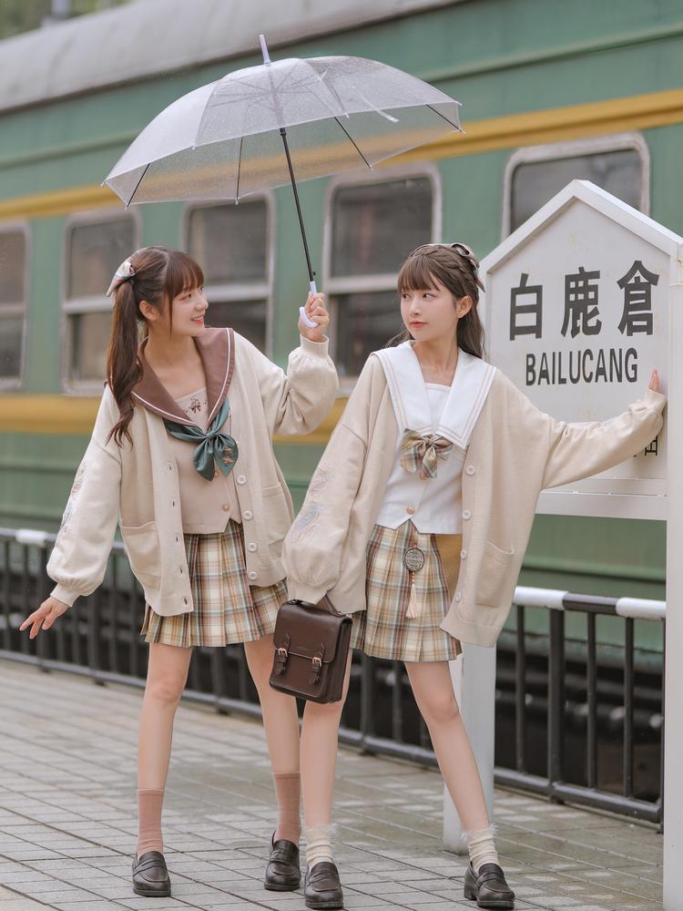 Brocade Incense JK Uniform Skirts-ntbhshop