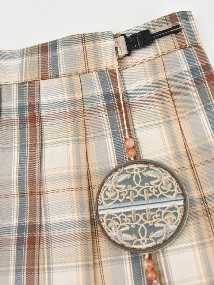 Brocade Incense JK Uniform Skirts-ntbhshop