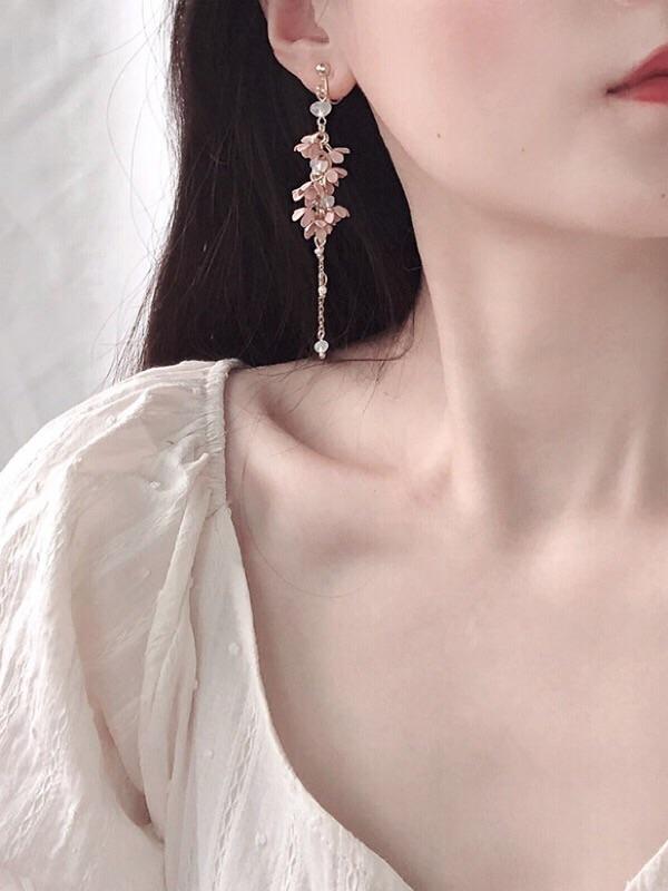 Cassia Fistula Earrings-ntbhshop