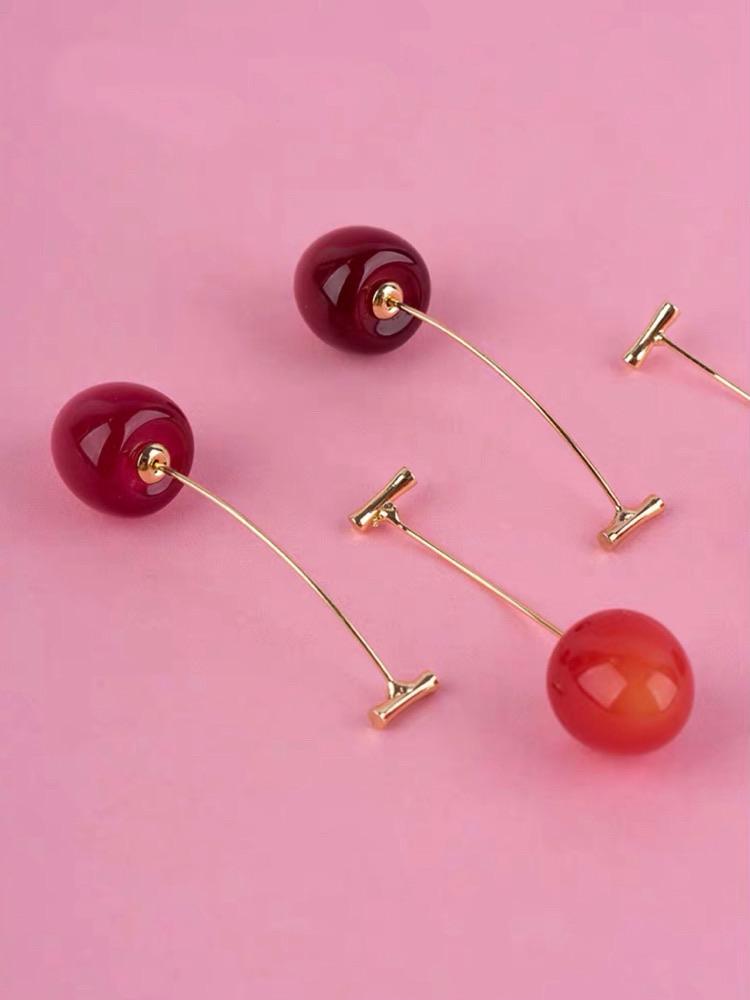 Cherry Drop Earrings-ntbhshop