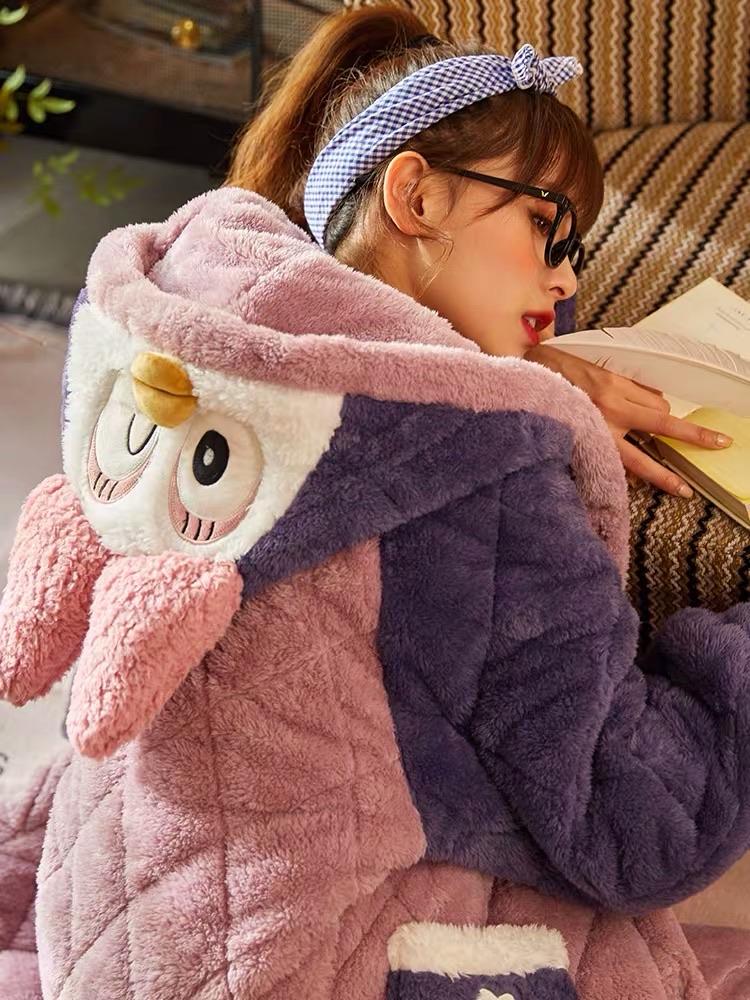 Ducky Cozy Winter Quilted Fleece Pajama Set-ntbhshop