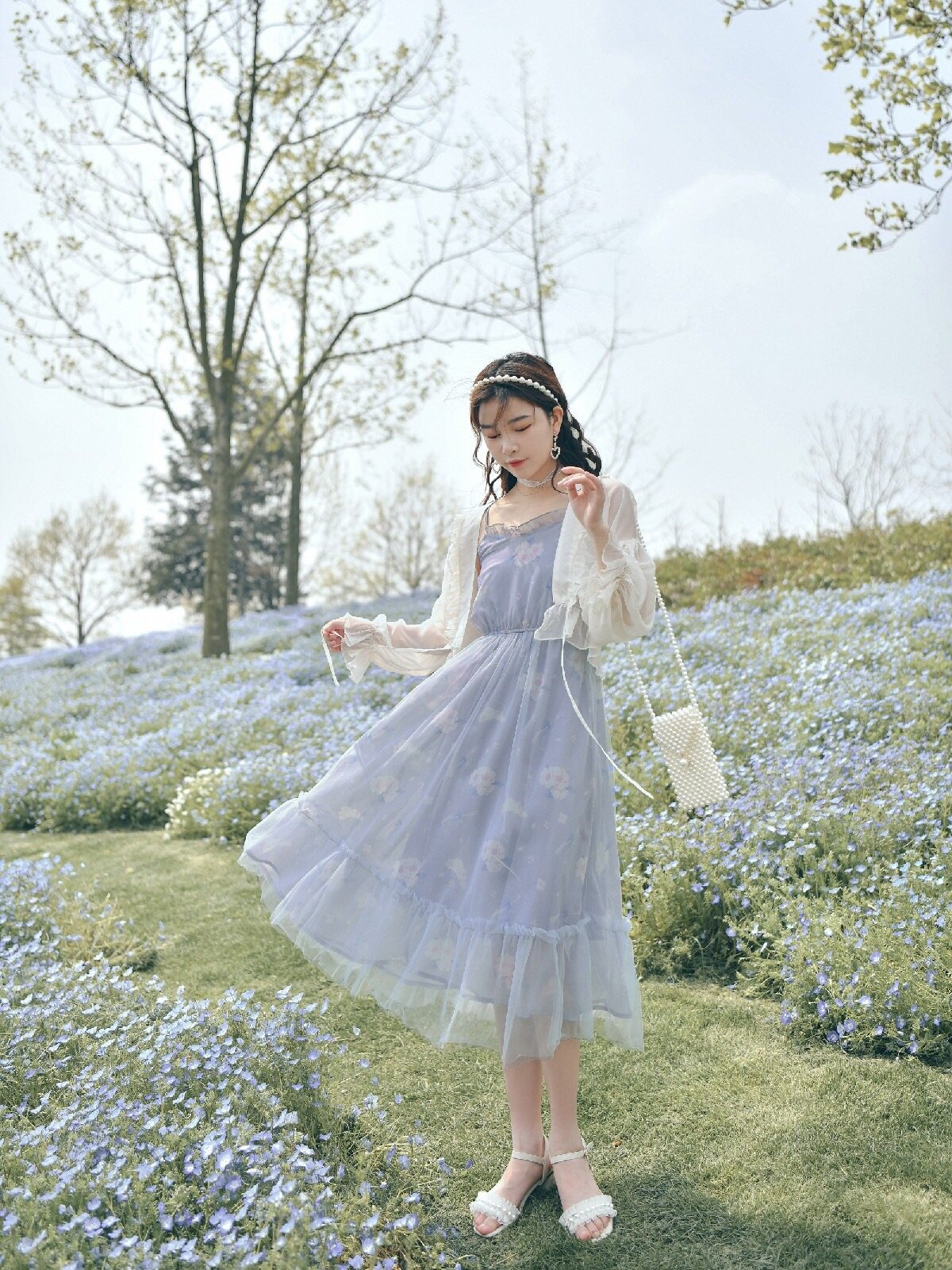 Flowery Sun Protection Outerwear & Dress-ntbhshop