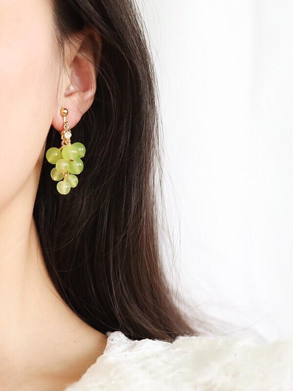 Green Grapes Earrings-ntbhshop