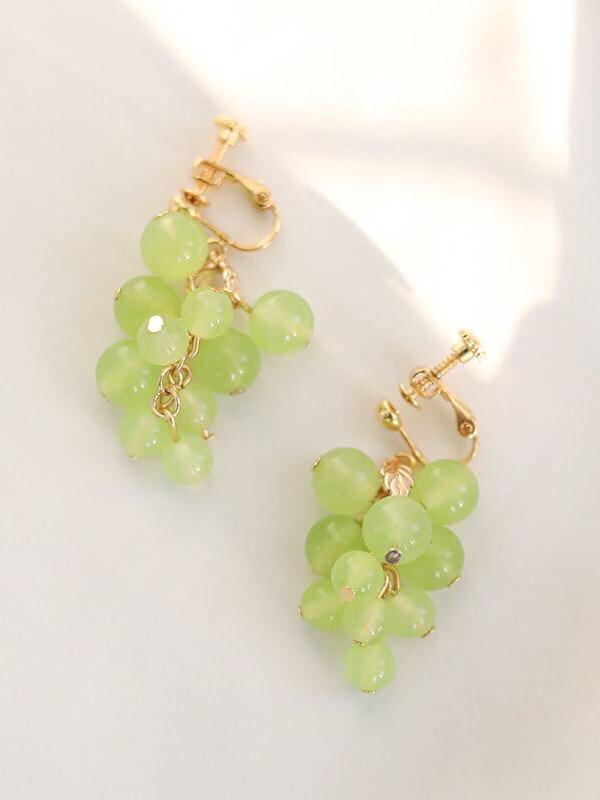 Green Grapes Earrings-ntbhshop