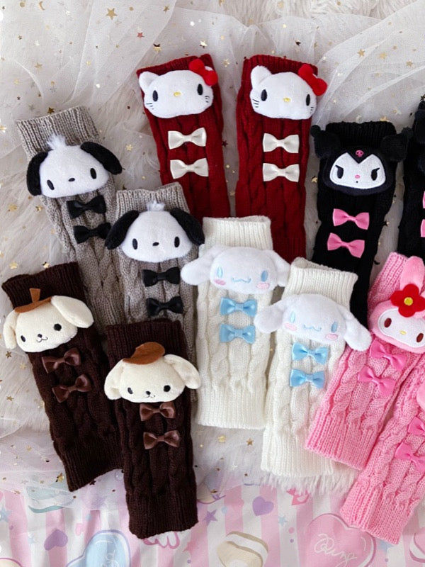 Kuromi & Friends Knit Arm Warmers-ntbhshop