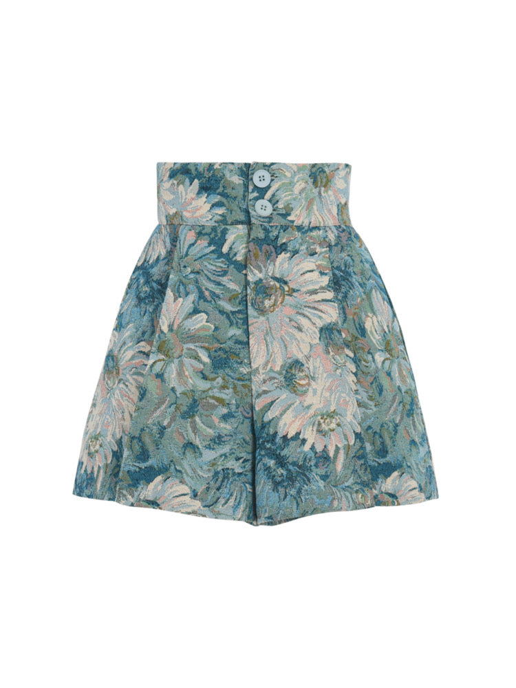 Chrysanthemum Dreams Blouse, Shorts & Dresses-ntbhshop