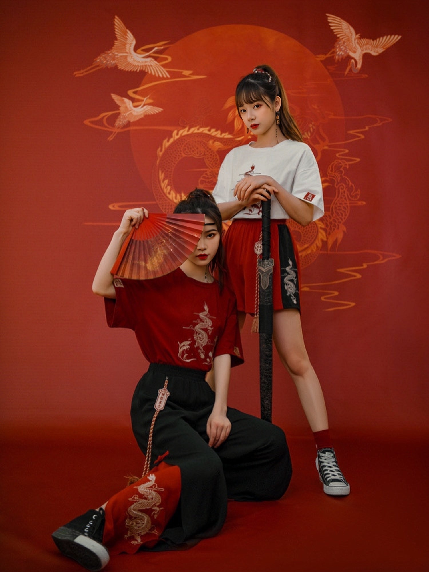 Golden Dragon Chinese Unisex Tees-ntbhshop