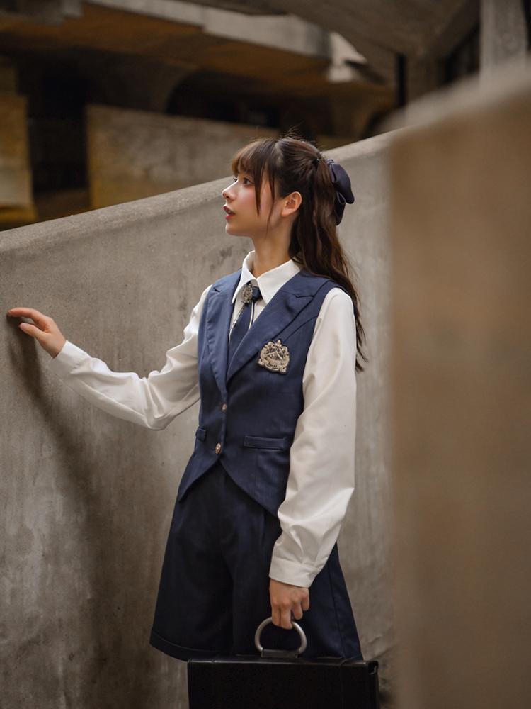 Wisdom Blue Vest & Shorts-ntbhshop