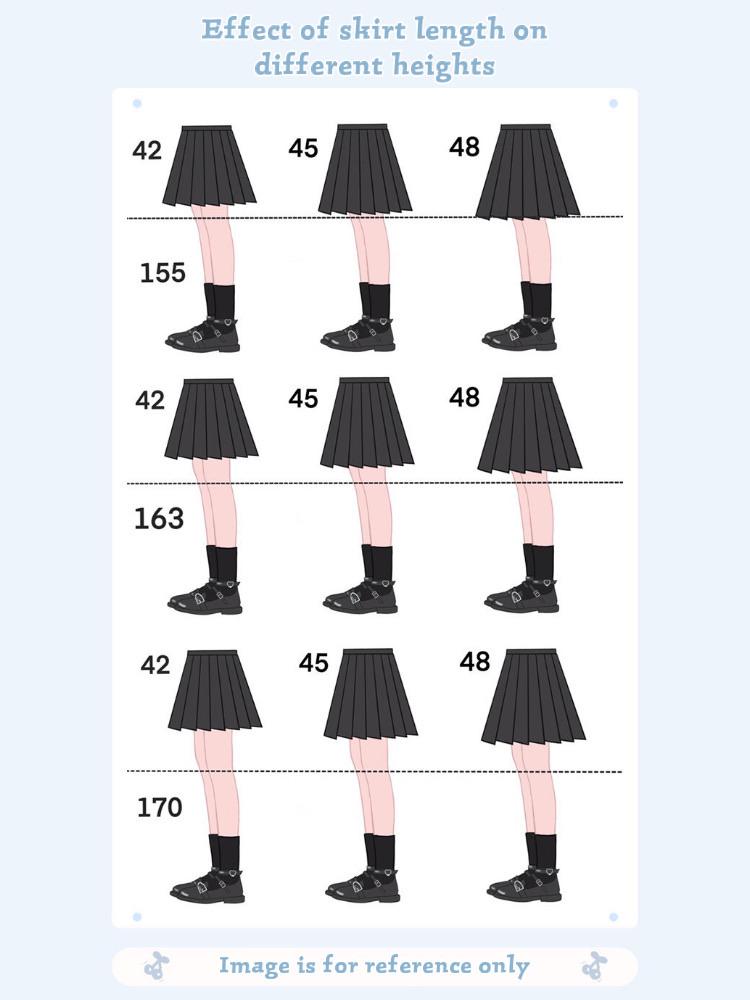 Paper Airplane JK Uniform Skirts-ntbhshop