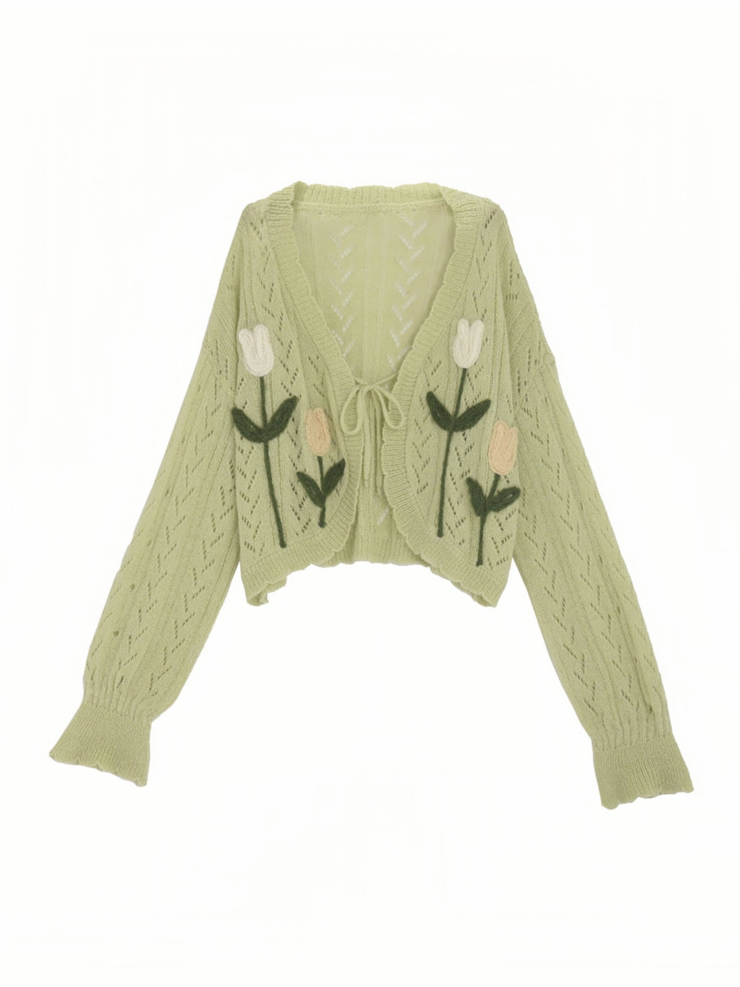 Tulip Twist Knit Sweater & Sling Chiffon Dress-ntbhshop