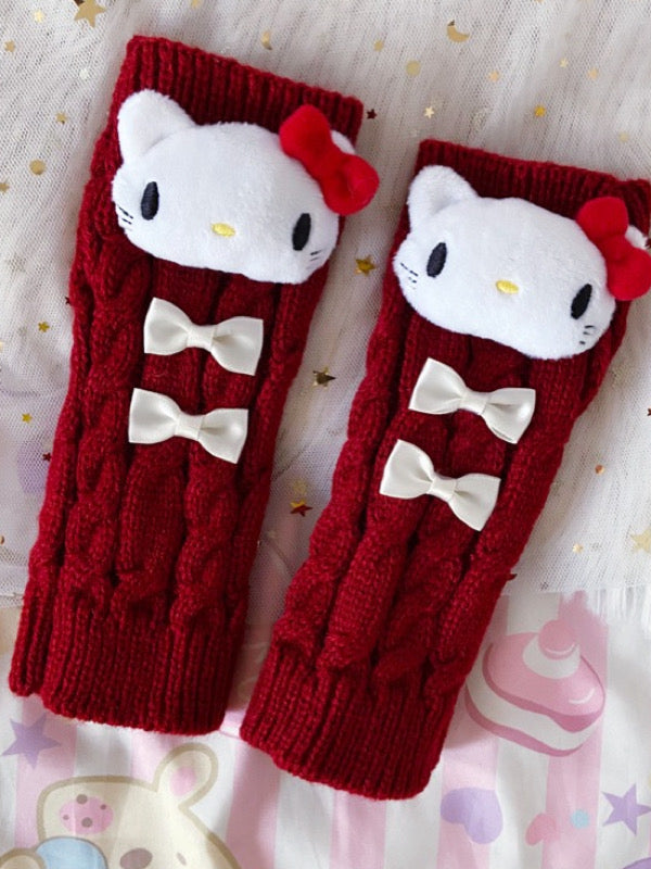 Kuromi & Friends Knit Arm Warmers-ntbhshop